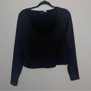 Black Long Sleeve Women's Top